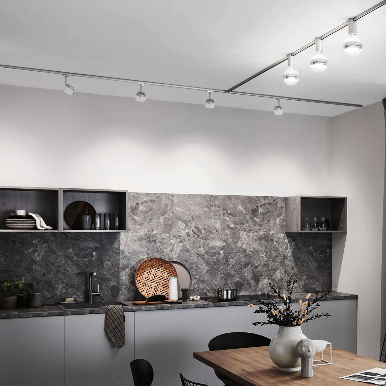 Paulmann URail Spot LED Pane, alb semnal, 4000K, dimabil