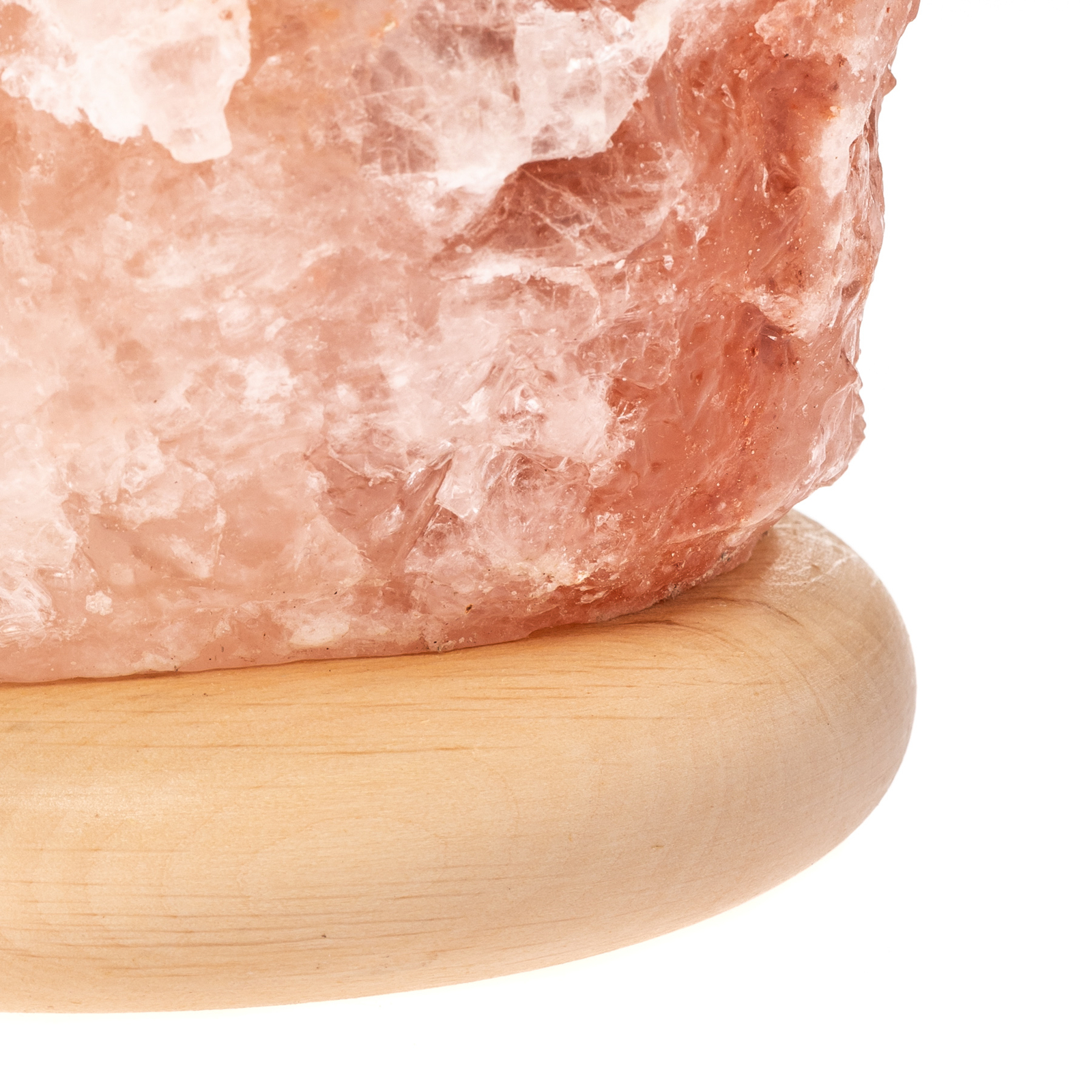 Envostar Harmony lampe de sel nature avec socle en bois