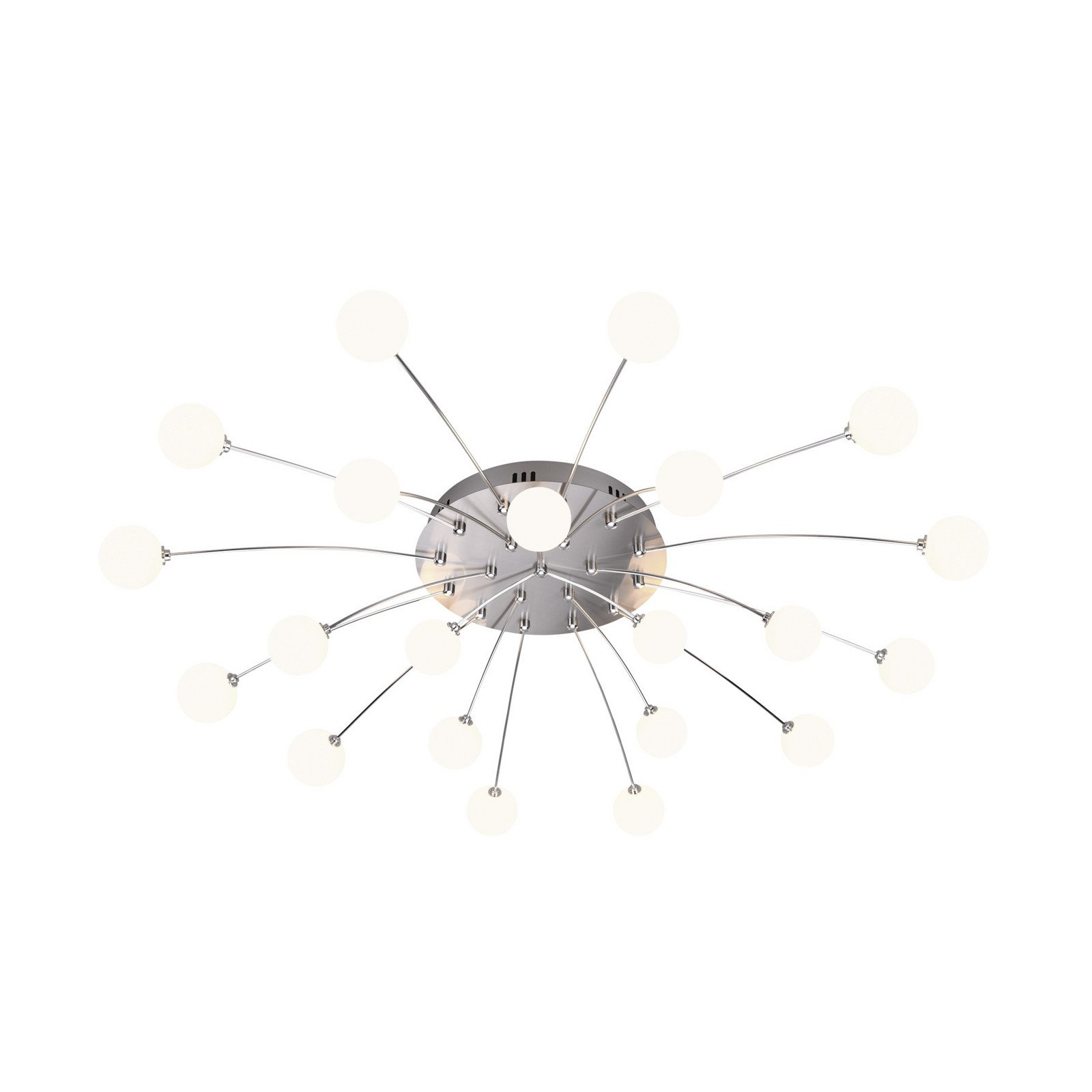Trio Lighting Plafonieră cu LED Bullet 21 de lumini nichel/alb - Camera de zi / sufragerie - modern - nichel mat alb - Metal