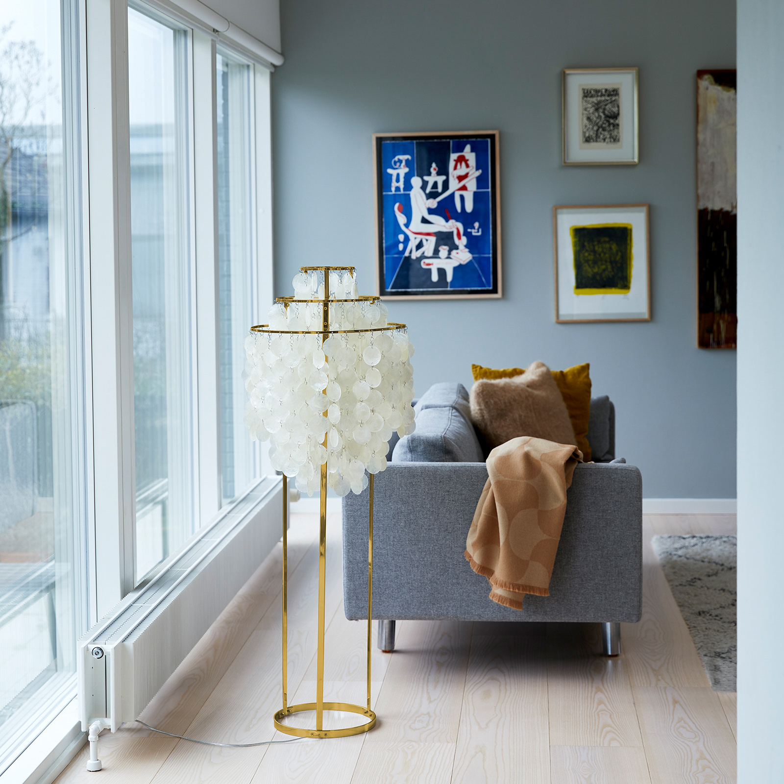 Fun 1 STM Golvlampa Brass - Verpan