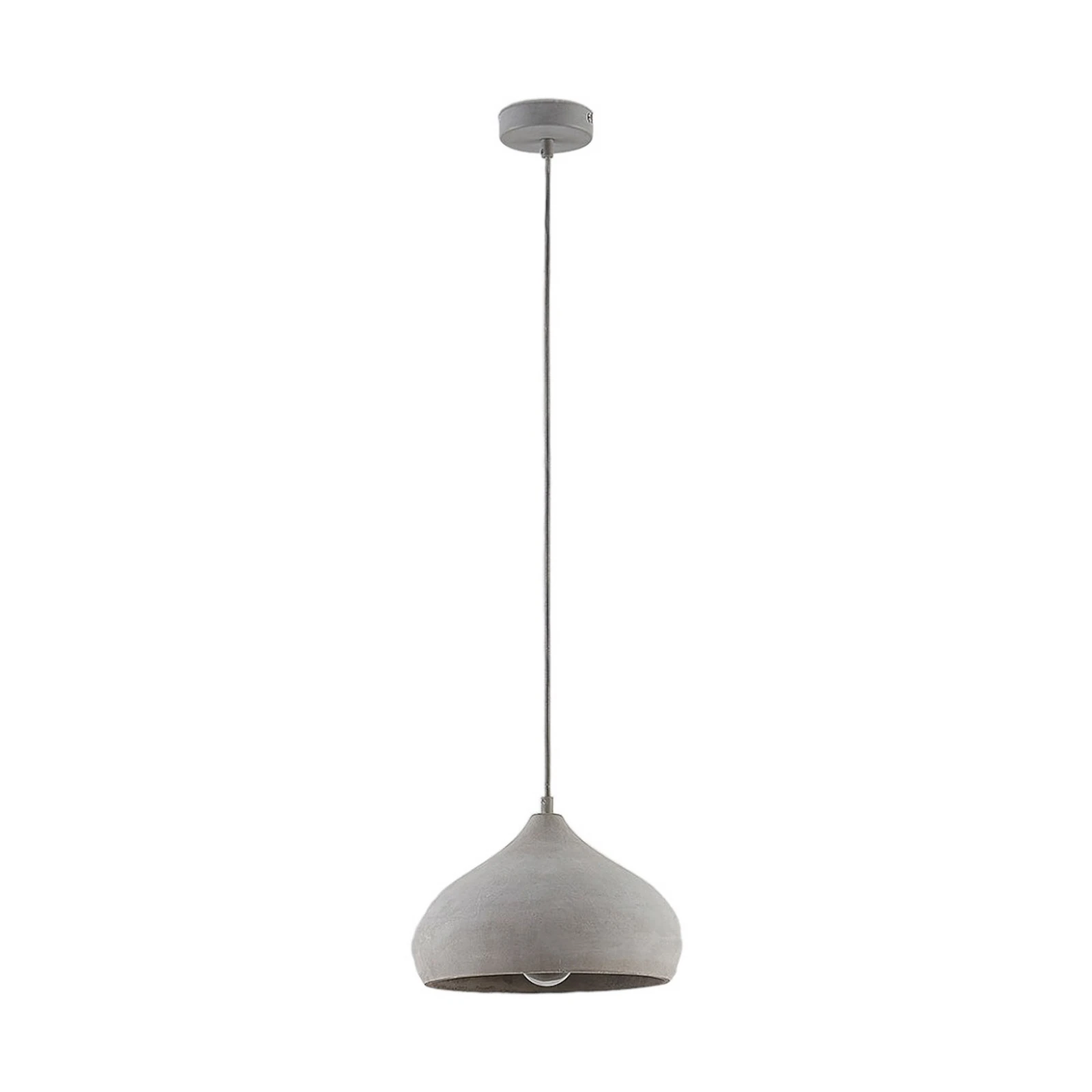 Lindby visilica Morton, Ø 29 cm, siva, beton, E27