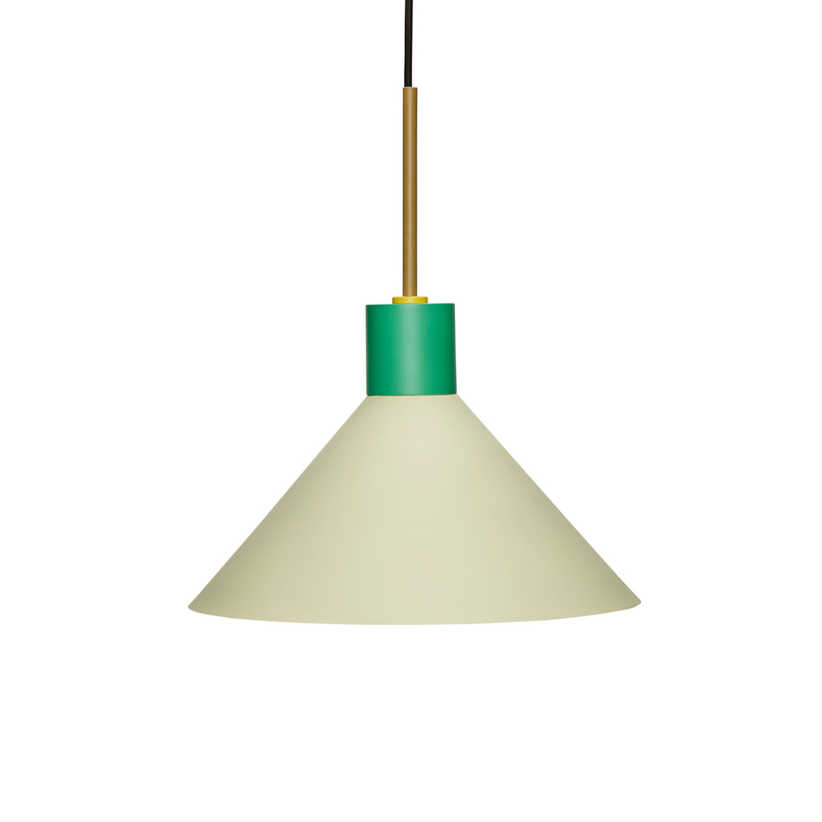 Hübsch Crayon pendant light, green/light green, iron, E27