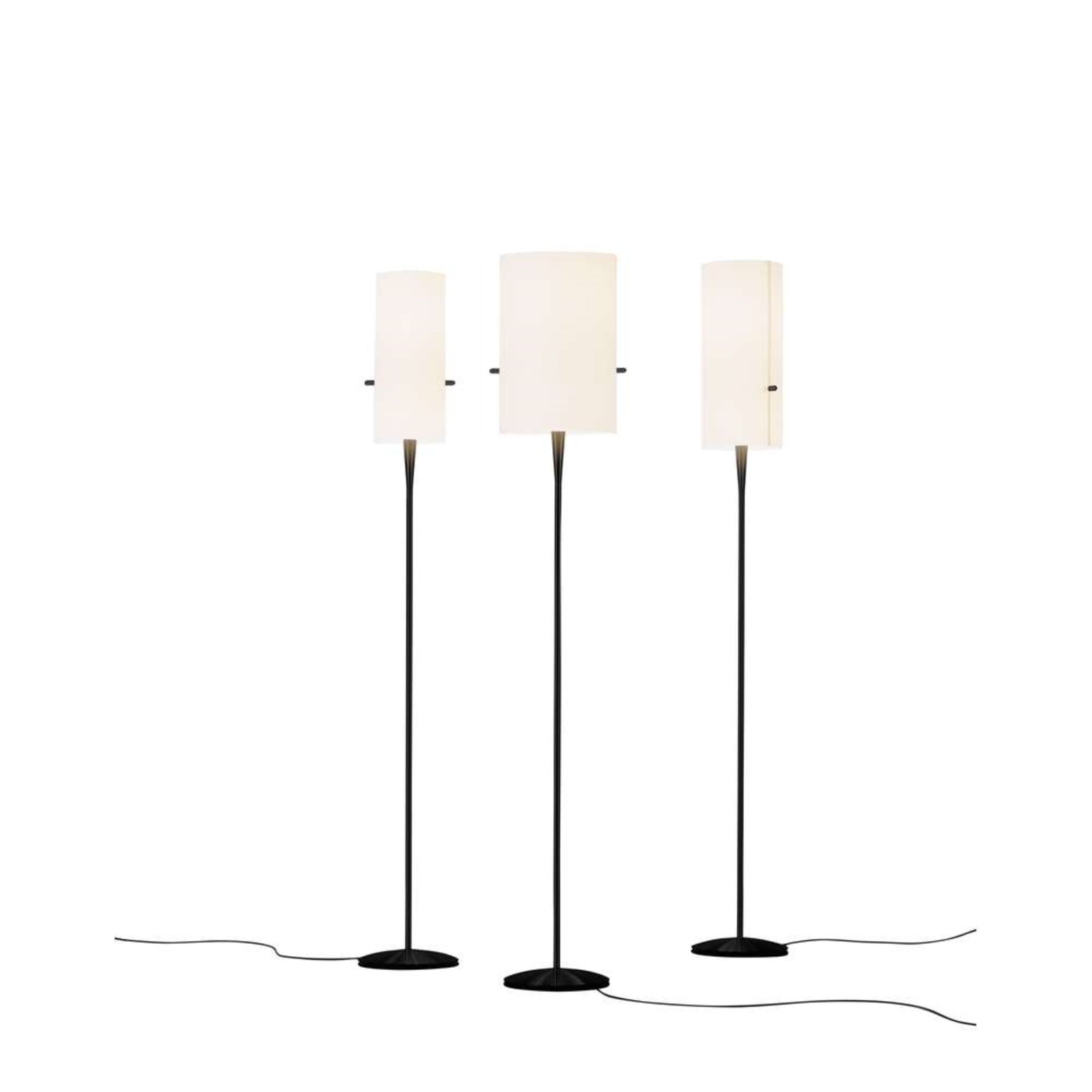 Club Floor Lamp M Black/Chintz White - Serien Lighting