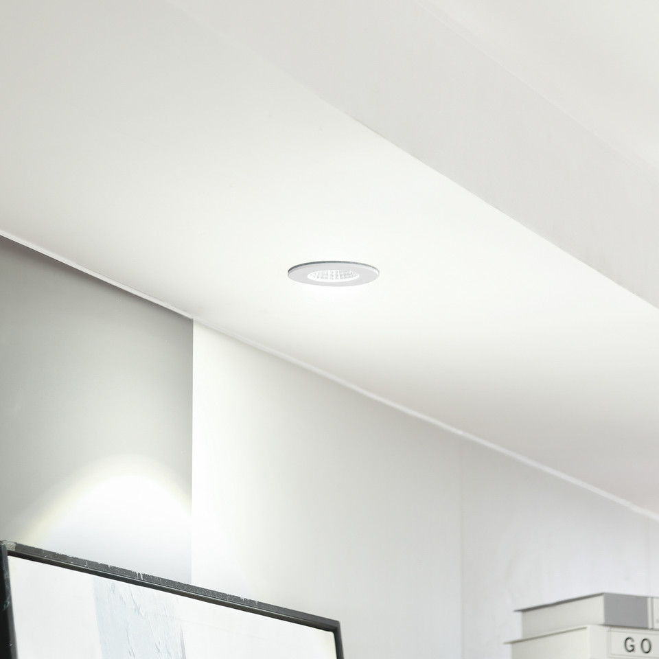 Arcchio Lirin LED Einabuspot 4000K IP65, vit från Arcchio