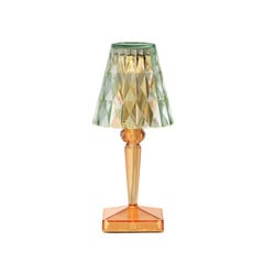 Kartell Lampe à poser LED rechargeable Battery, 30 cm, vert/orange, IP54