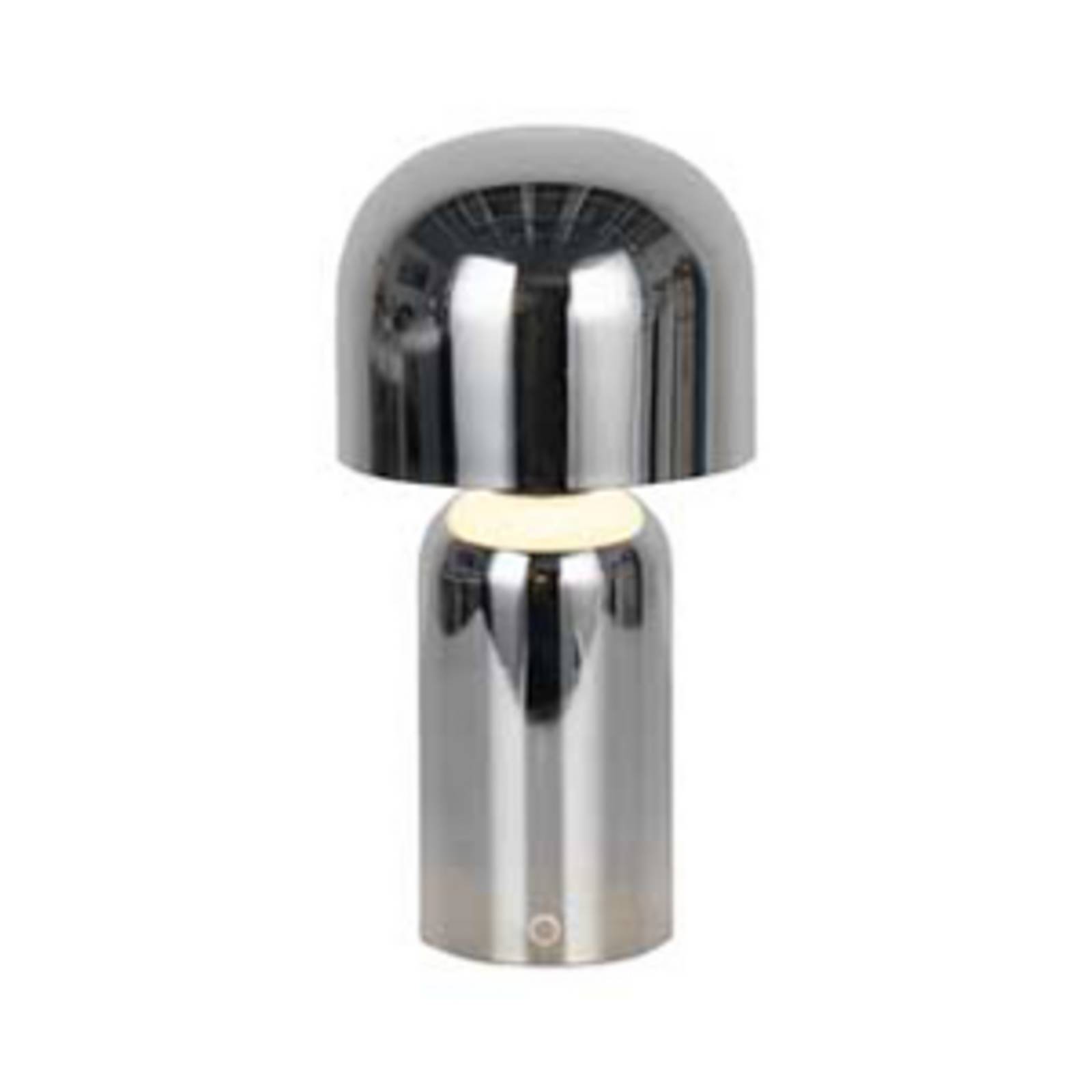 LED-Akku-Tischlampe Niko, chromfarben, Höhe 26 cm, Metall günstig online kaufen