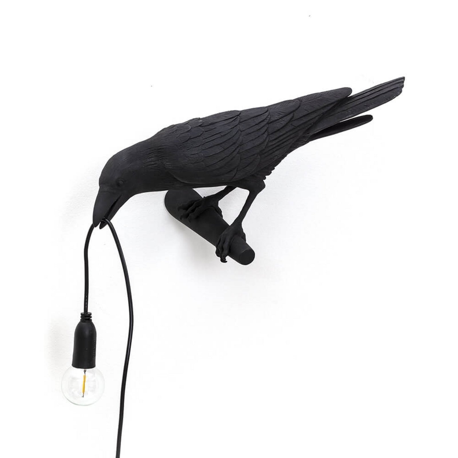 Bird Lamp Looking Left Aplica de Exterior Black - Seletti