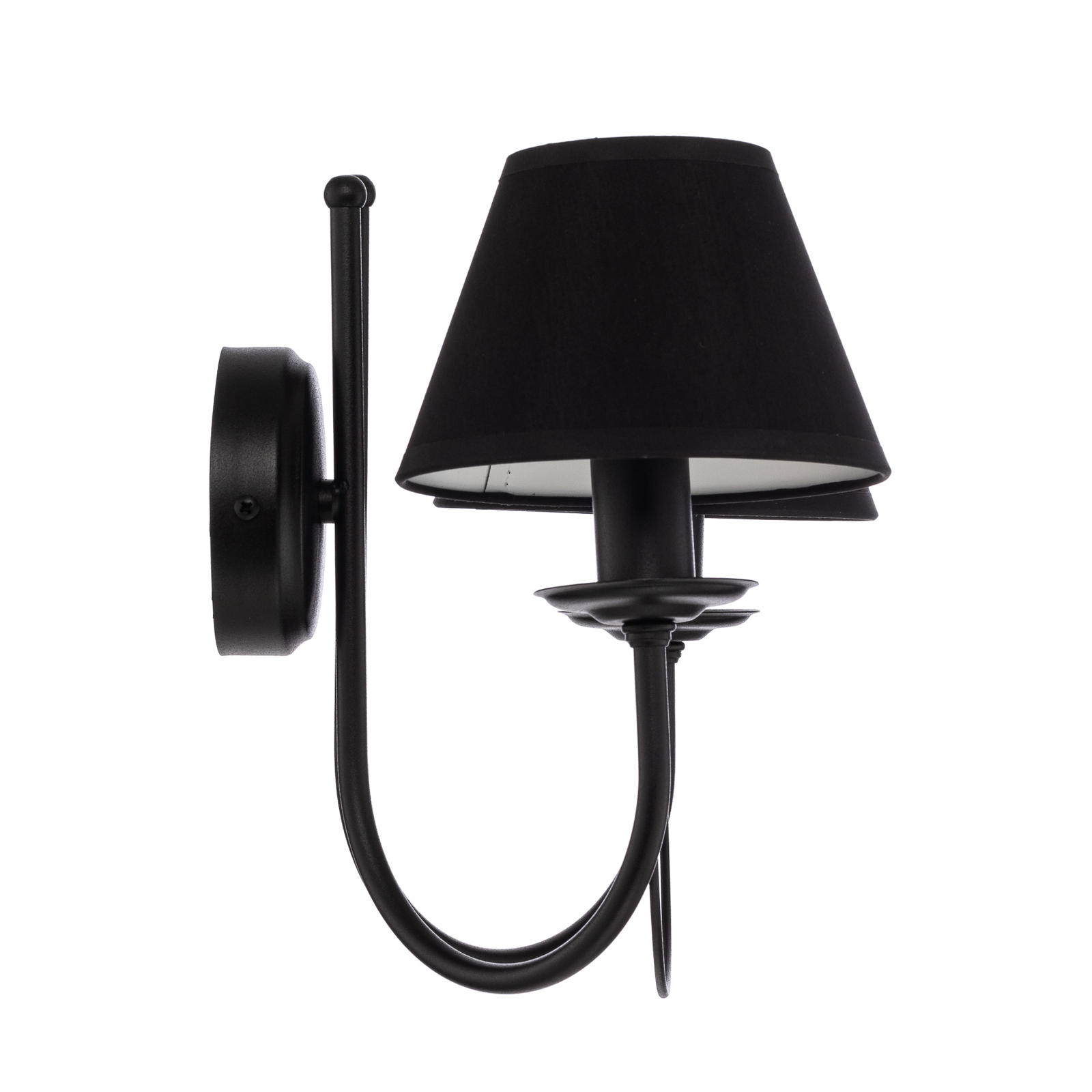 Wandlamp Bona, 2-lamps, zwart