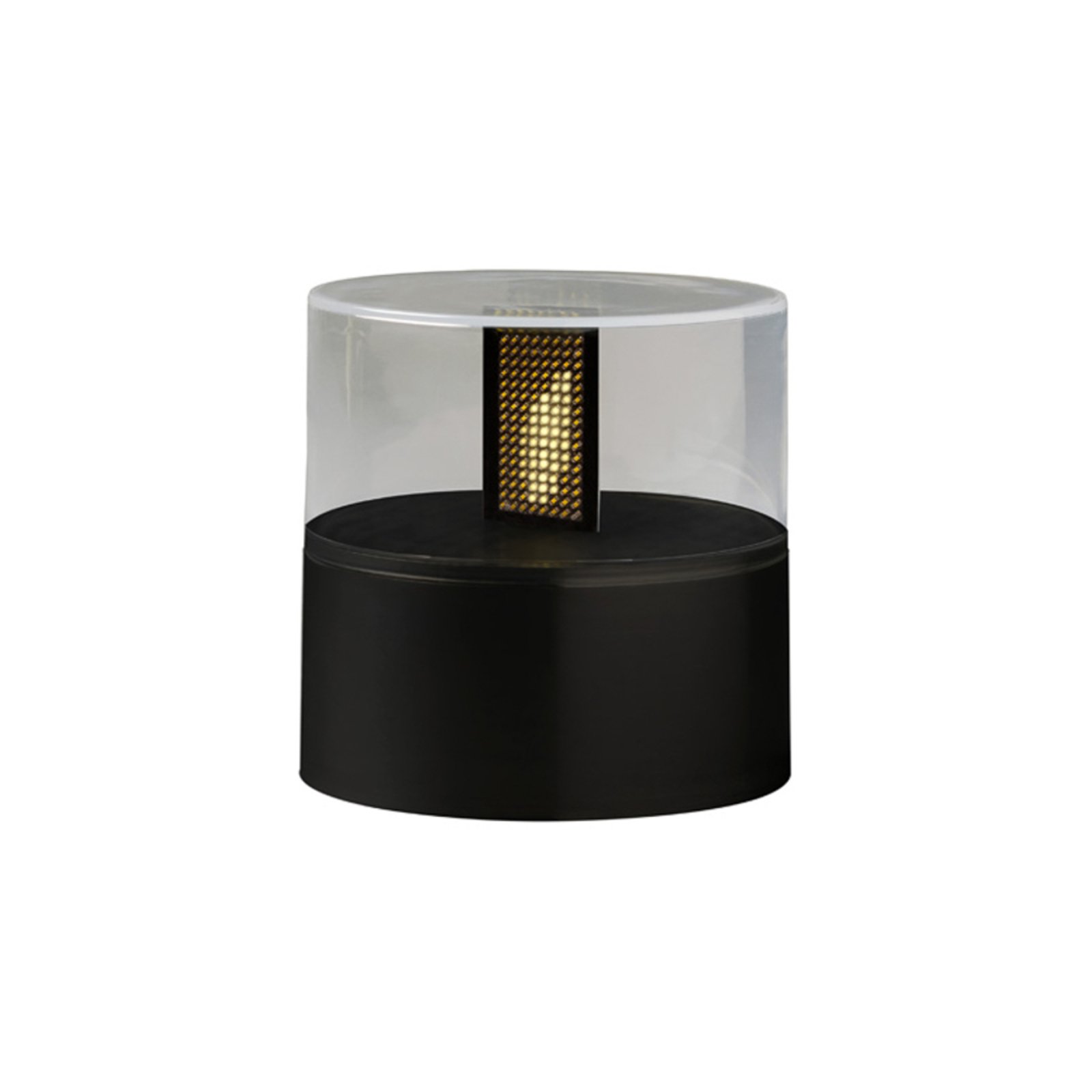 LED decorative light, flame effect, black base