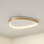 Lucande LED Ceiling lamp, gold, CCT