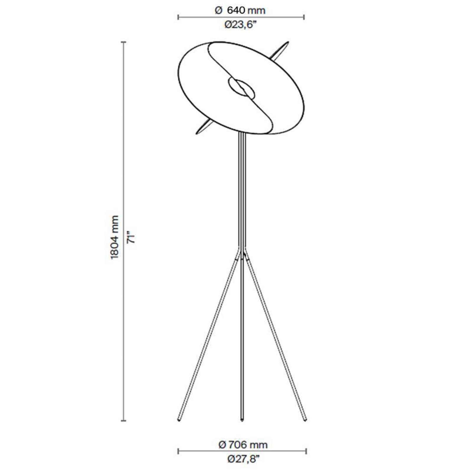 Levante Floor Lamp White - Luceplan
