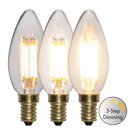 Świeca LED E14 4W Soft Glow 2 100 K ściemniana