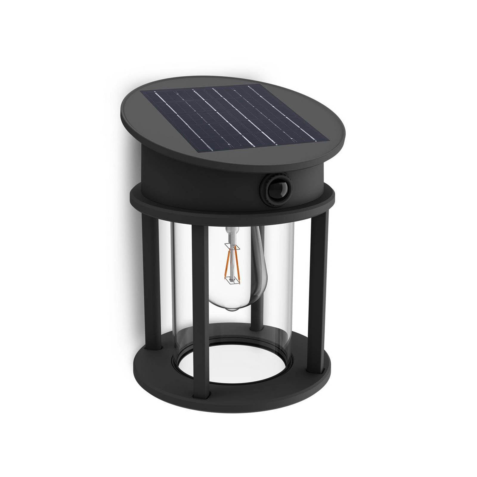 Philips LED-Solar-Außenwandlampe Geri UE Sensor, rund, IP44