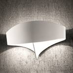 Scudo LED wall light made of steel, white