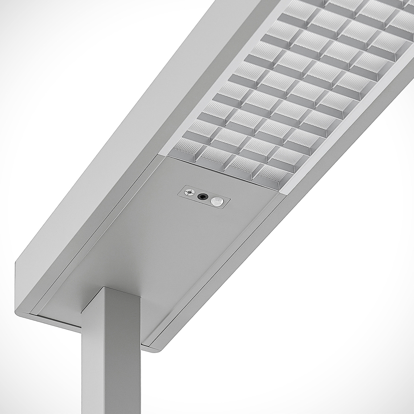 Arcchio LED kantoor vloerlamp Susi, set van 2, zilver, sensor, CCT