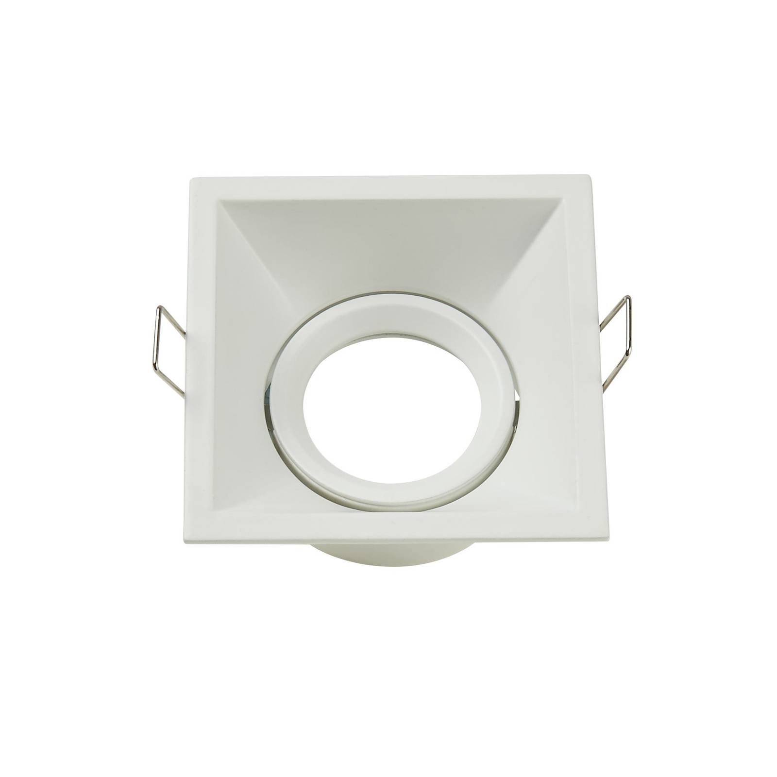Einbauleuchte Slim Trim Square weiß 9 x 9 cm Alu GU10