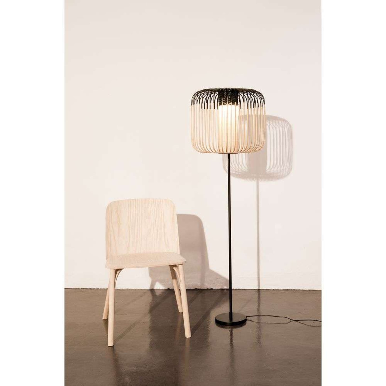 Bamboo Golvlampa Black - Forestier