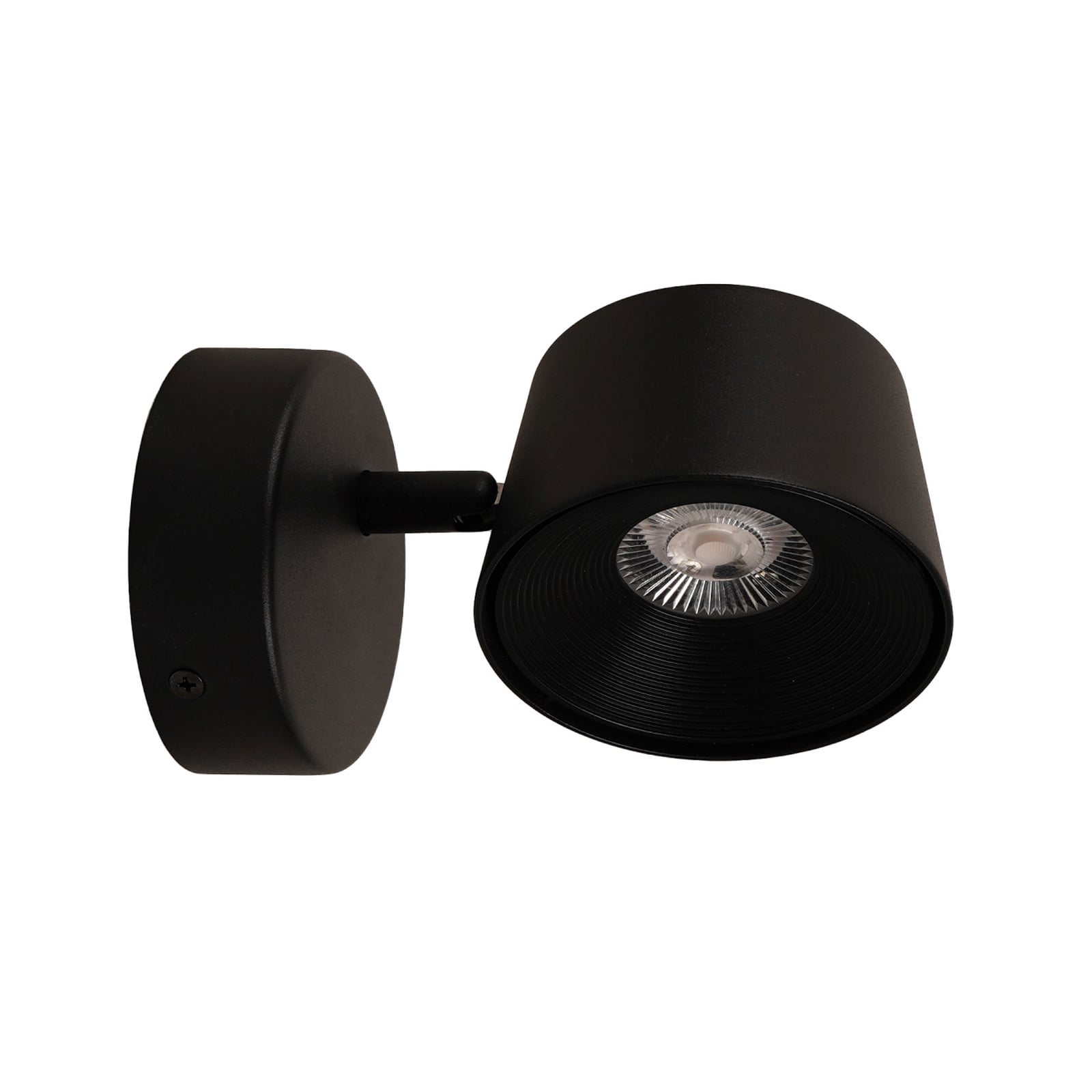 Direction Short LED-seinävalaisin, musta, 9 cm, kosketusohjattu himmennys,
