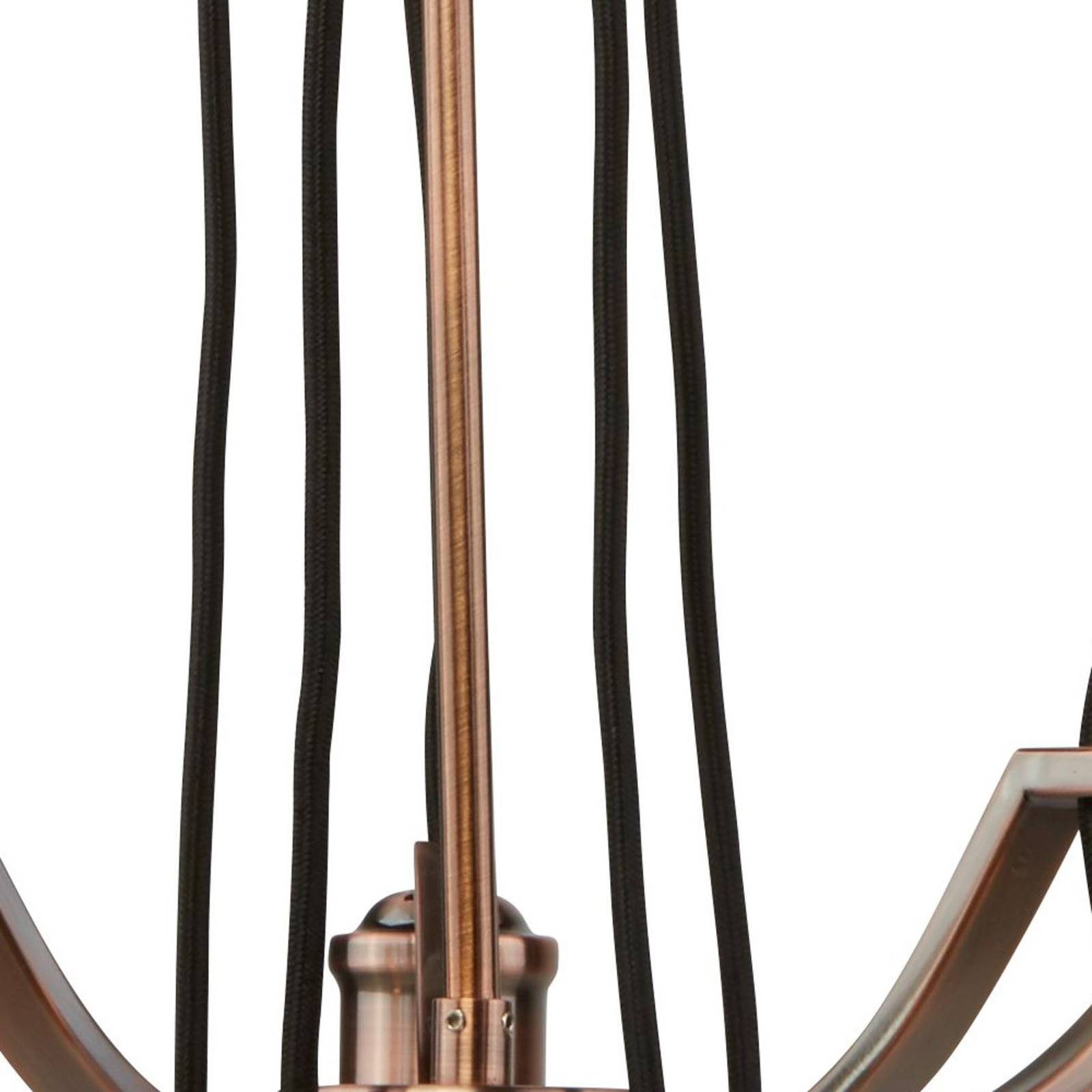 Photos - Chandelier / Lamp Searchlight Opulent hanging lamp Celi five-bulb antique copper 