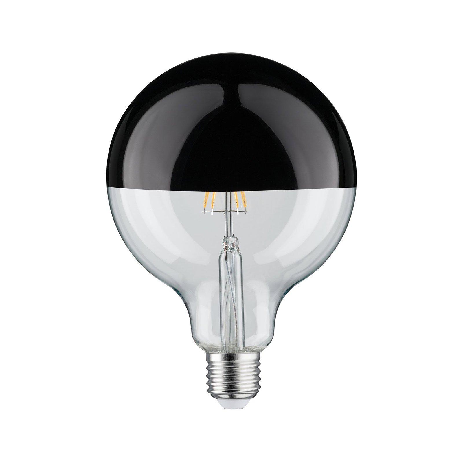 Paulmann LED zrkadlová hlava E27 6,5W čierna chróm