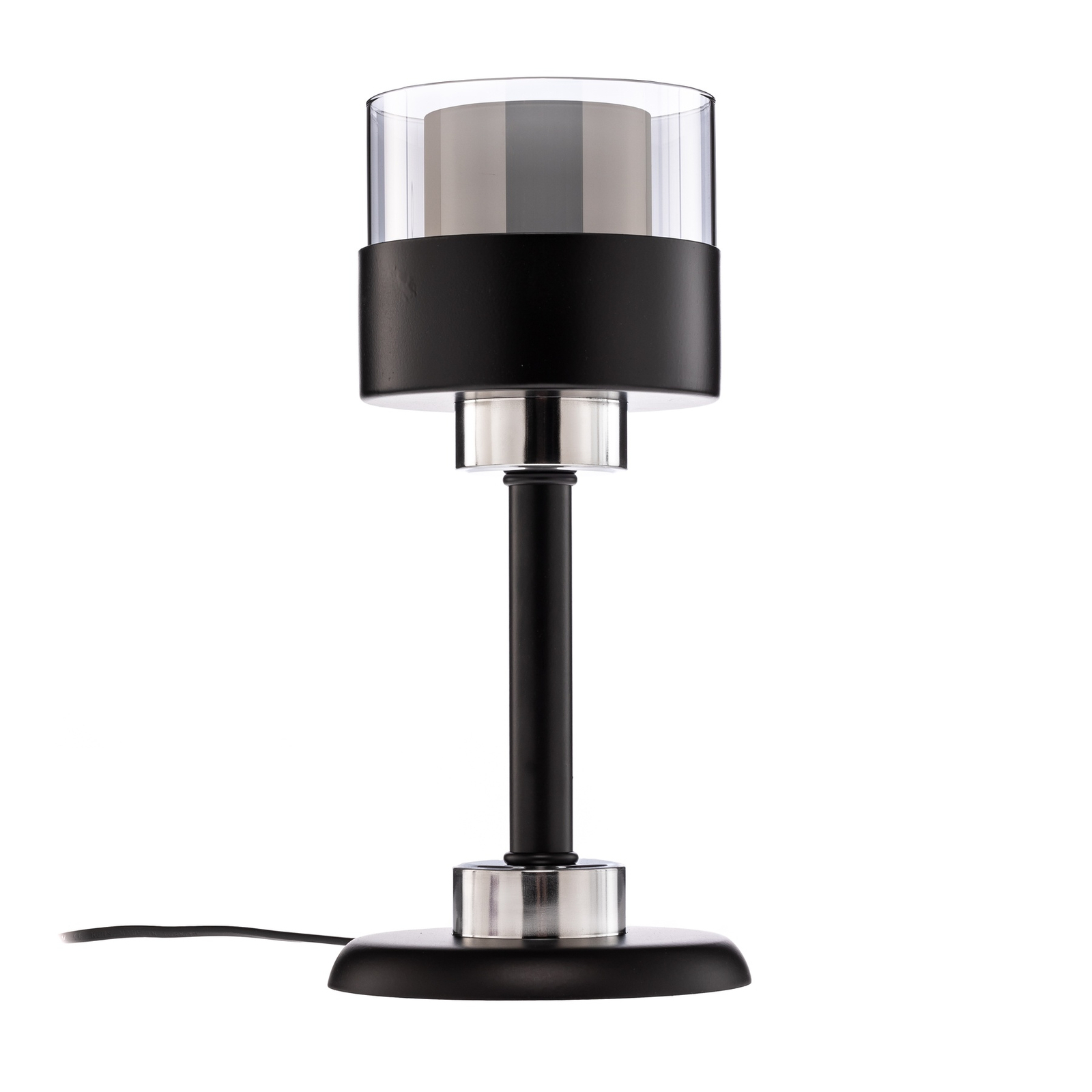 Lampa stołowa ML-4288-1BSY z metalu i szkła