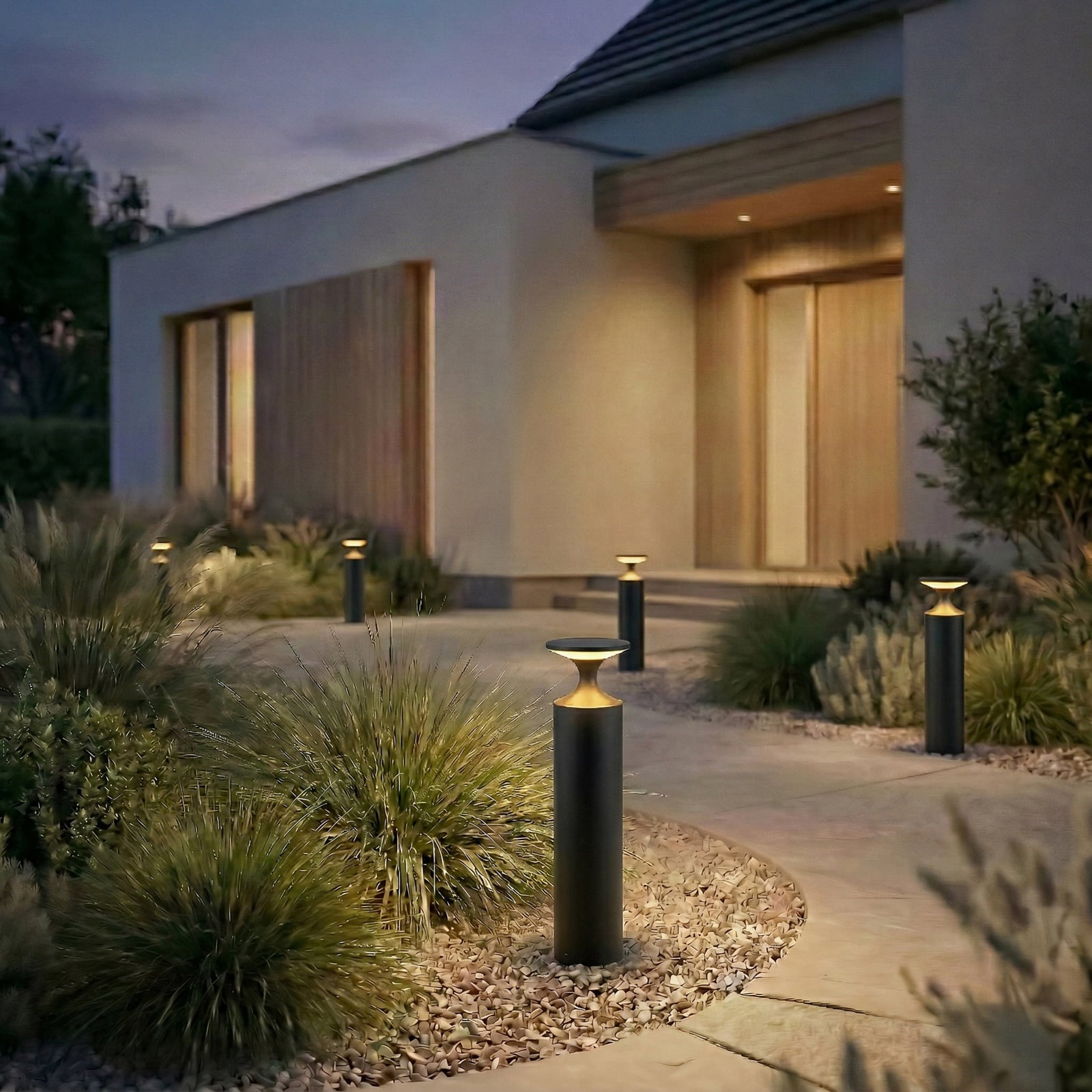 Navor LED svjetlo za stazu, crno, aluminij, IP65, visina 50 cm - Lucande