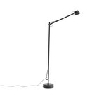 Dedicate LED-gulvlampe, svart, dimbar, aluminium – Muuto