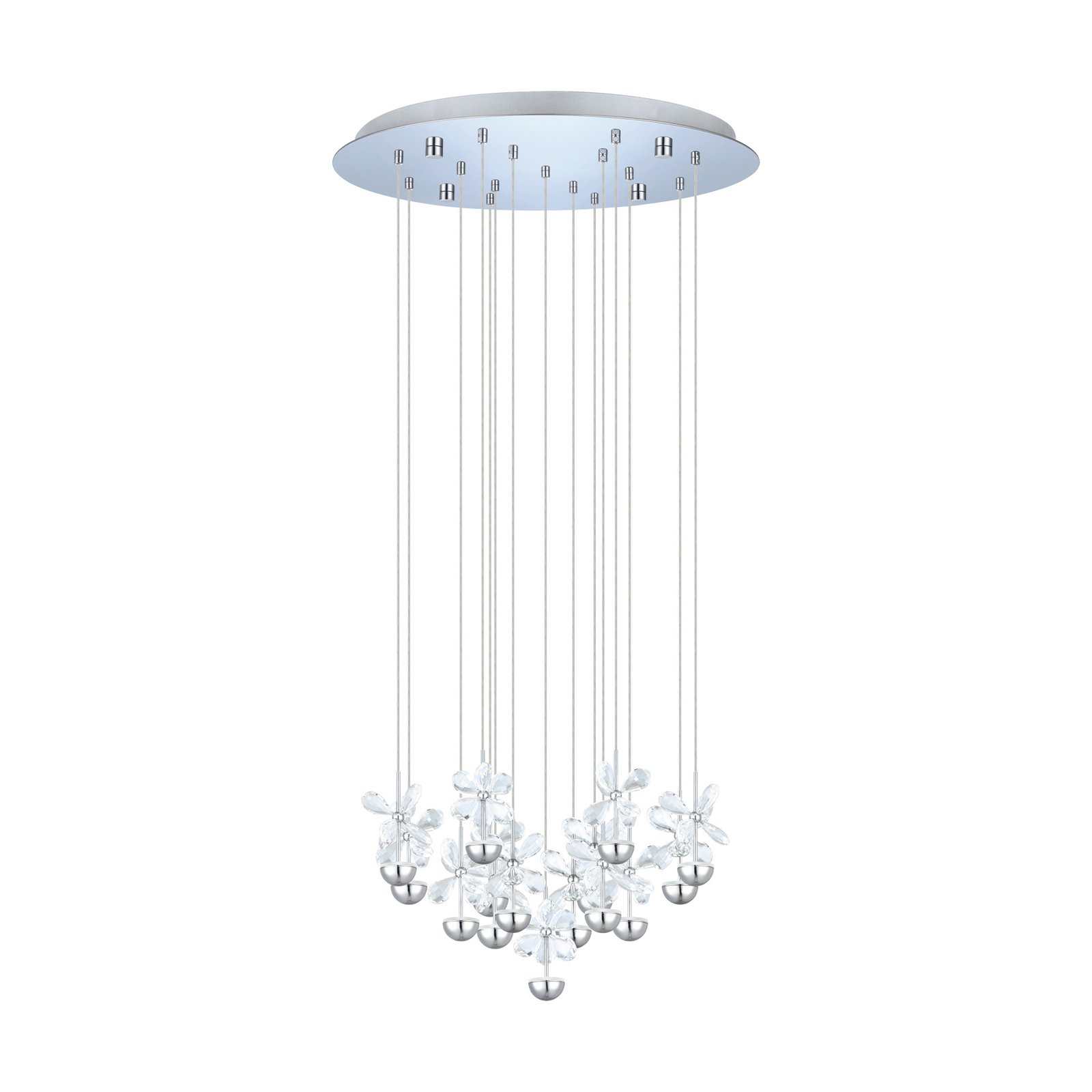 EGLO Stars Of Light LED hanging light Pianopoli chrome Ø 50 cm