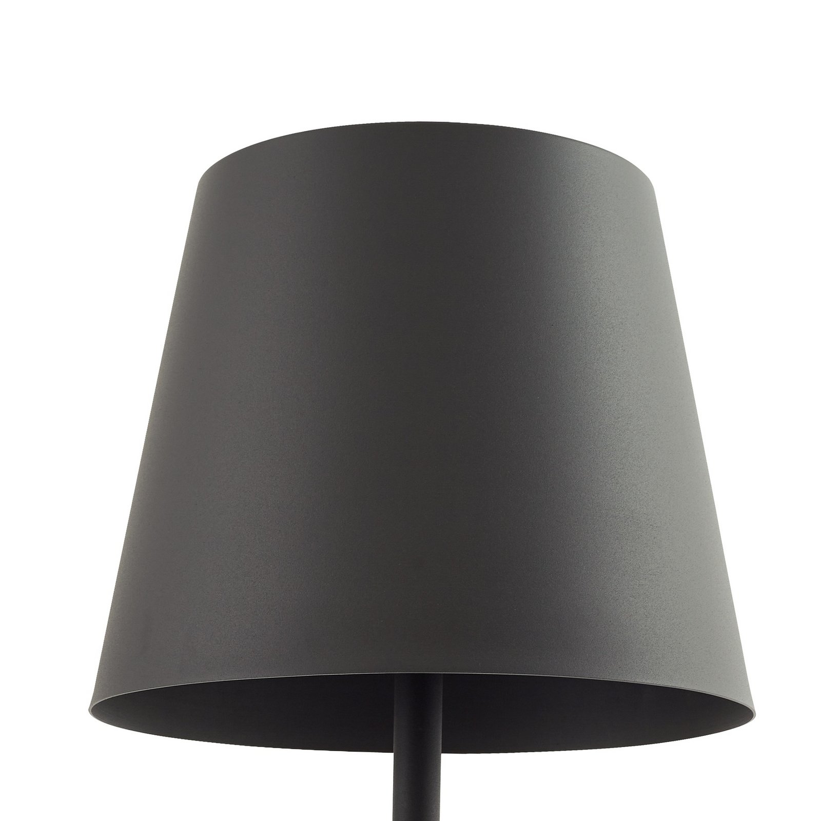 Lucande terraslamp Andrei, grijs, 150cm hoog, IP54, E27