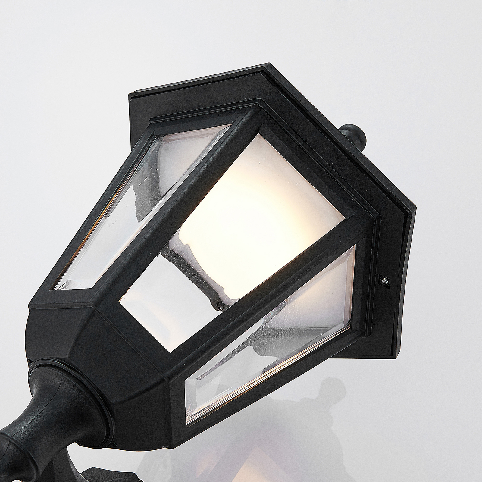 LED-Außenwandleuchte Iavo Sensor Bewegungsmelder Laterne Lampenwelt Schwarz 