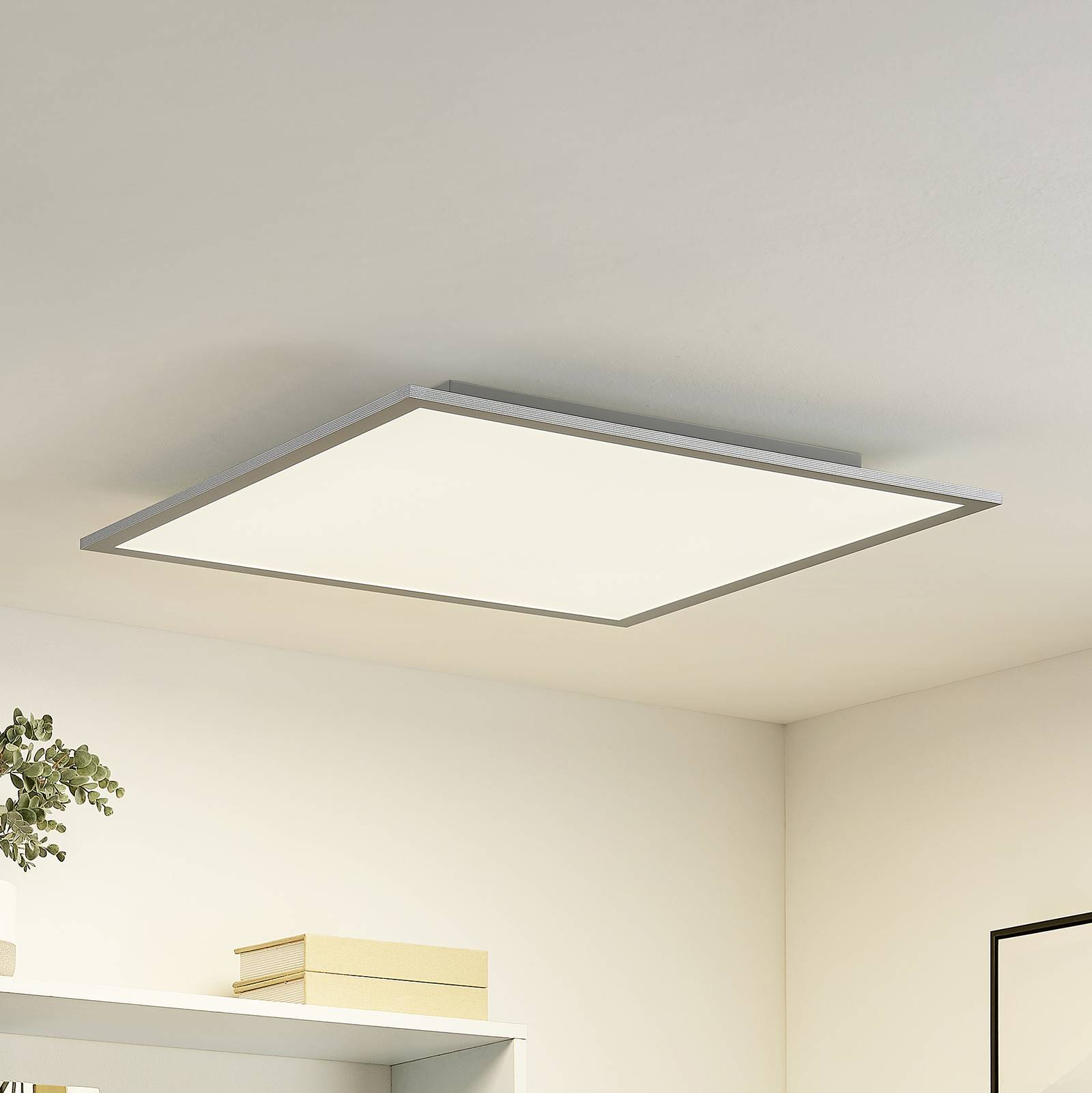 Lindby Zemmi LED-loftlampe, 62 x 62 cm - belysning Arbejdsværelse