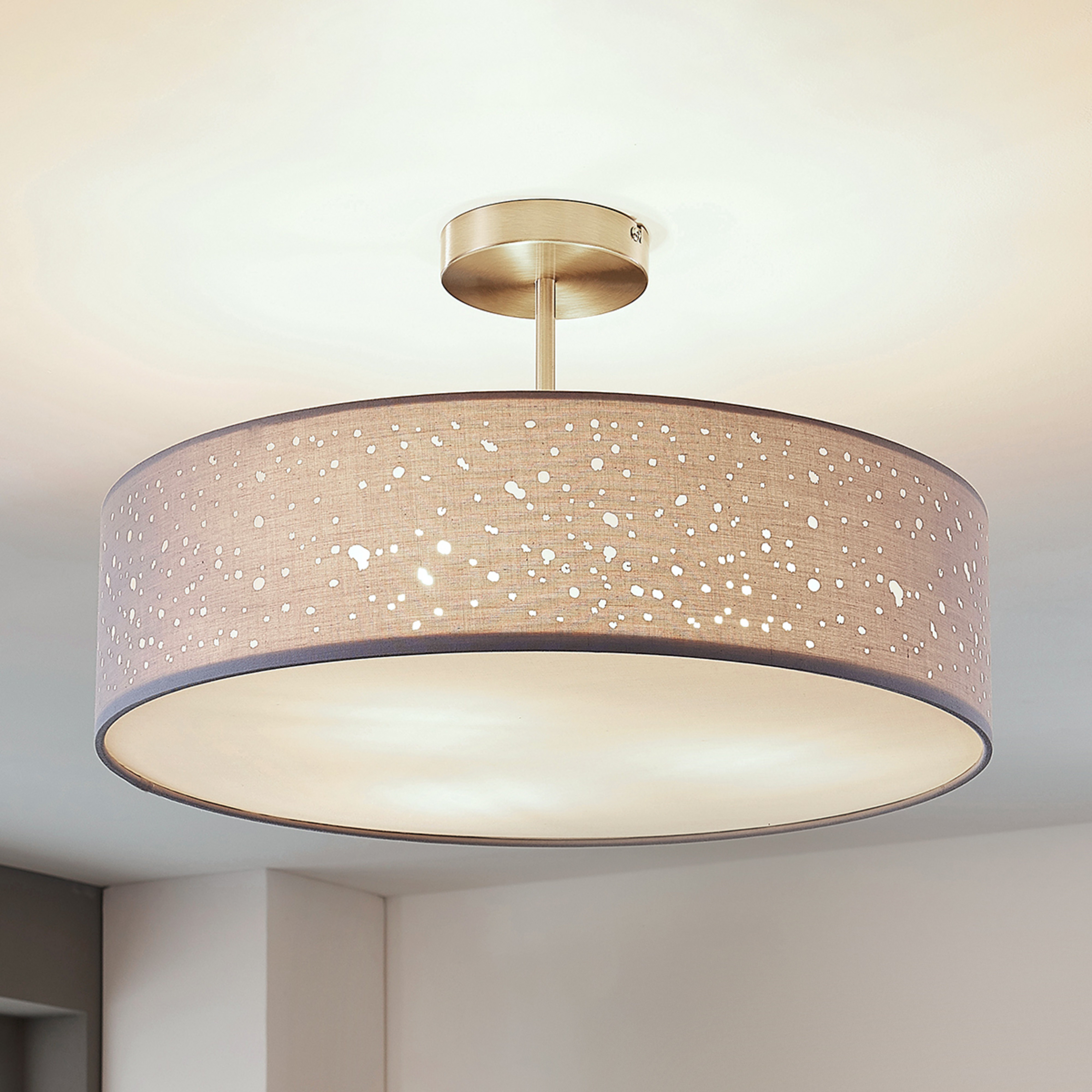 Lindby laevalgusti Umma, kaugus, hall, kangas, Ø 50 cm, E27