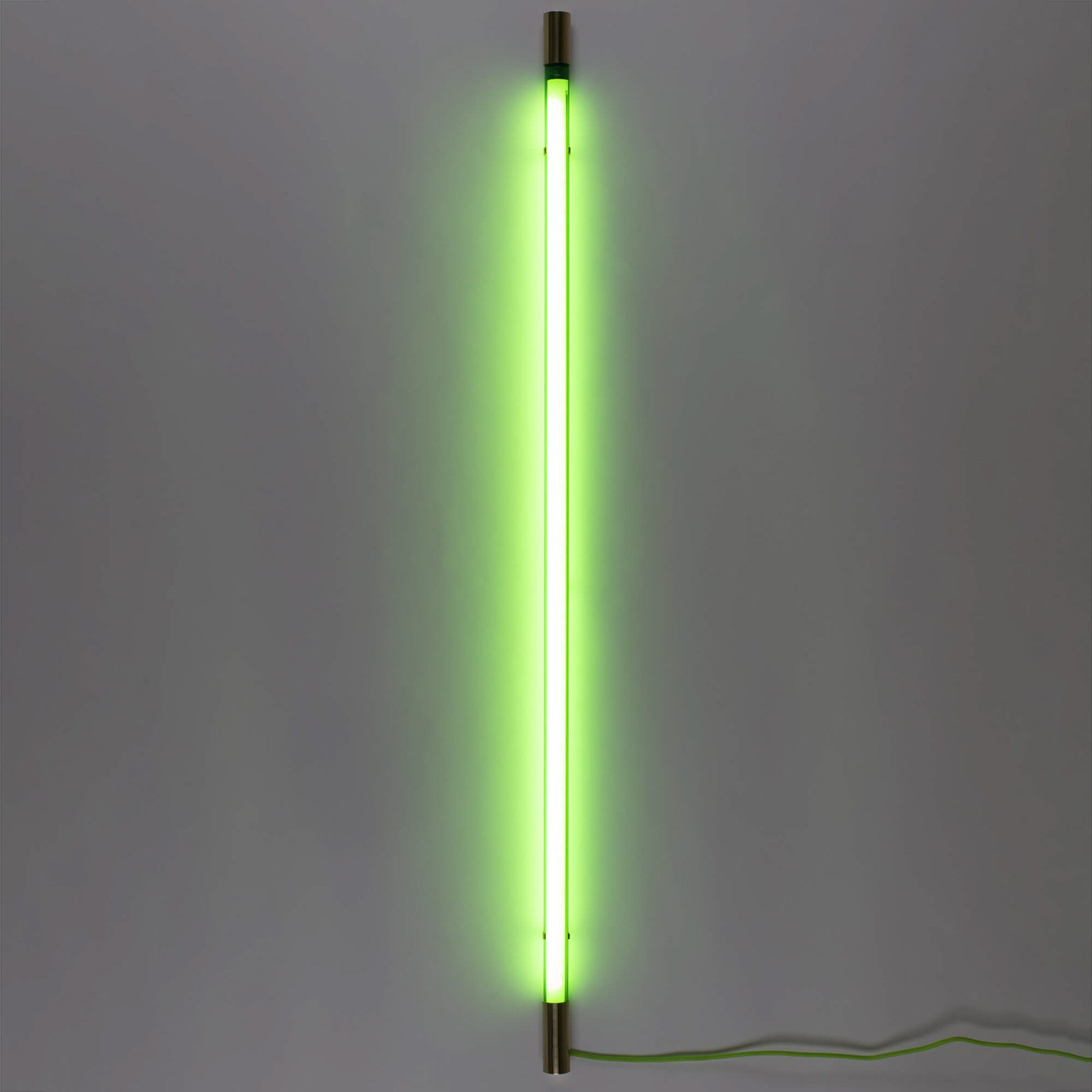 SELETTI Linea Gold LED-Wandlampe, grün