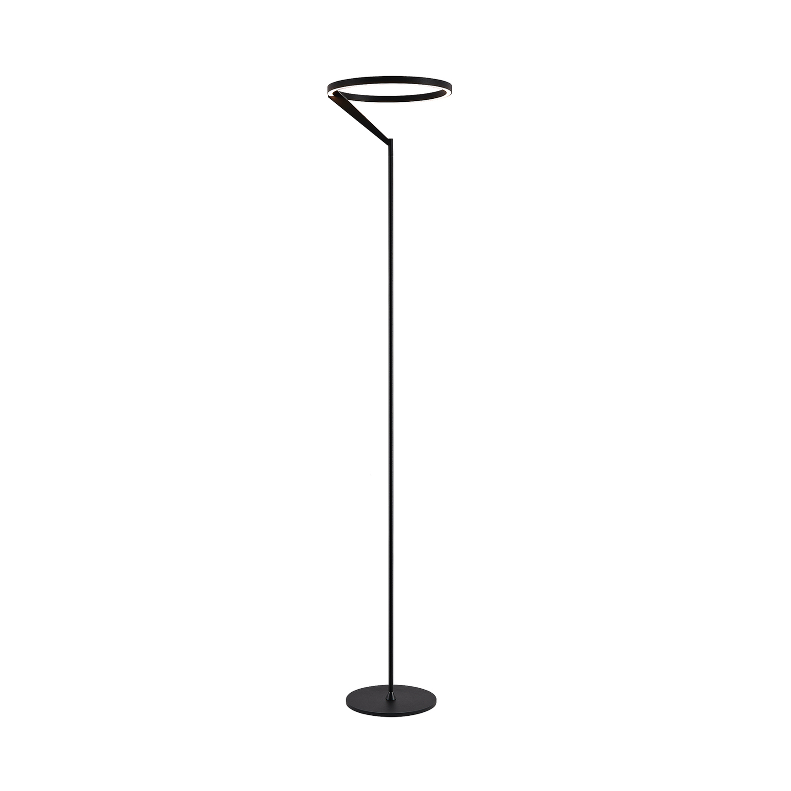 Molto Luce LED-gulvlampe Melli F, svart, aluminium, høyde 168 cm