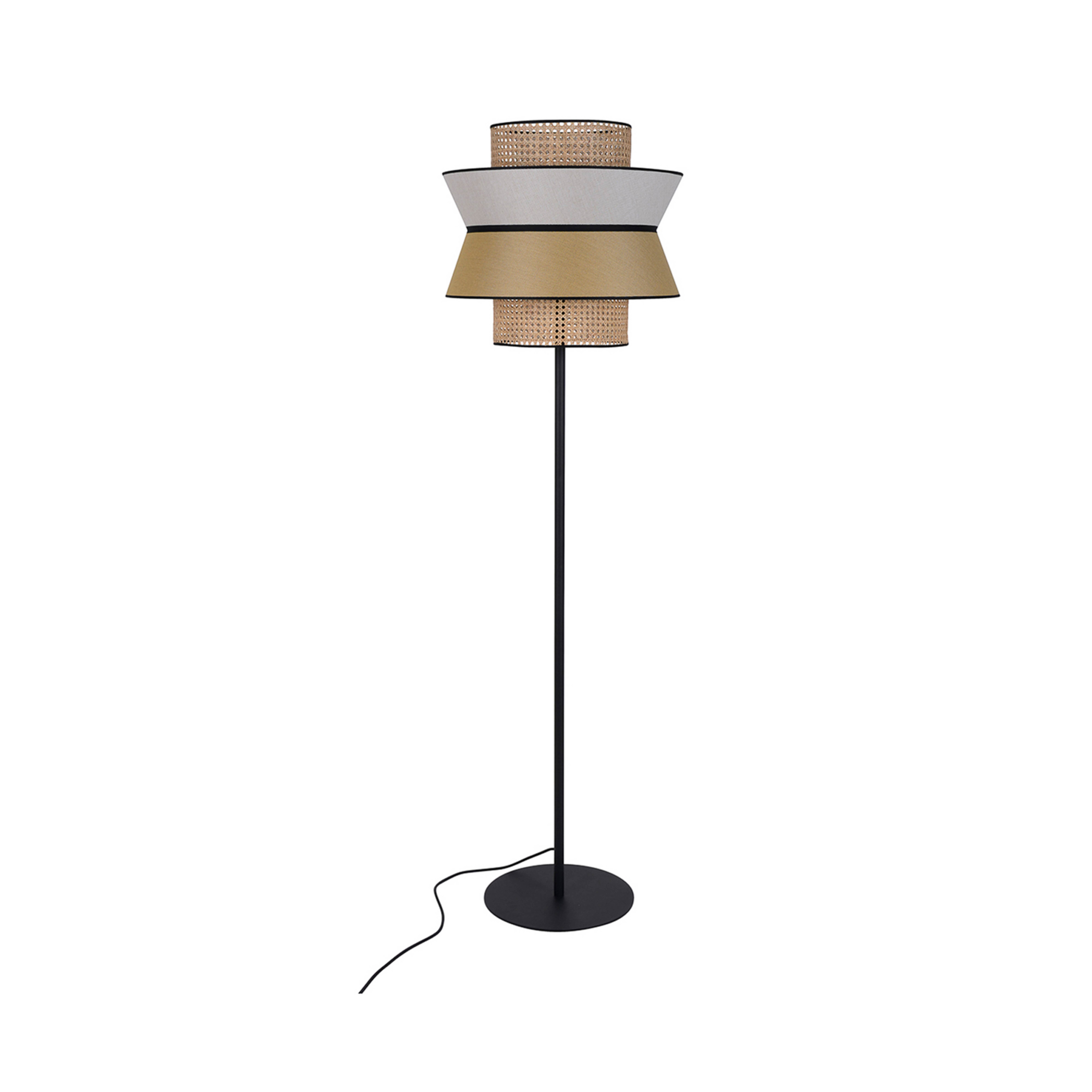 Lampe sur pied d'extérieur Singapour, miel/sable - MARKET SET