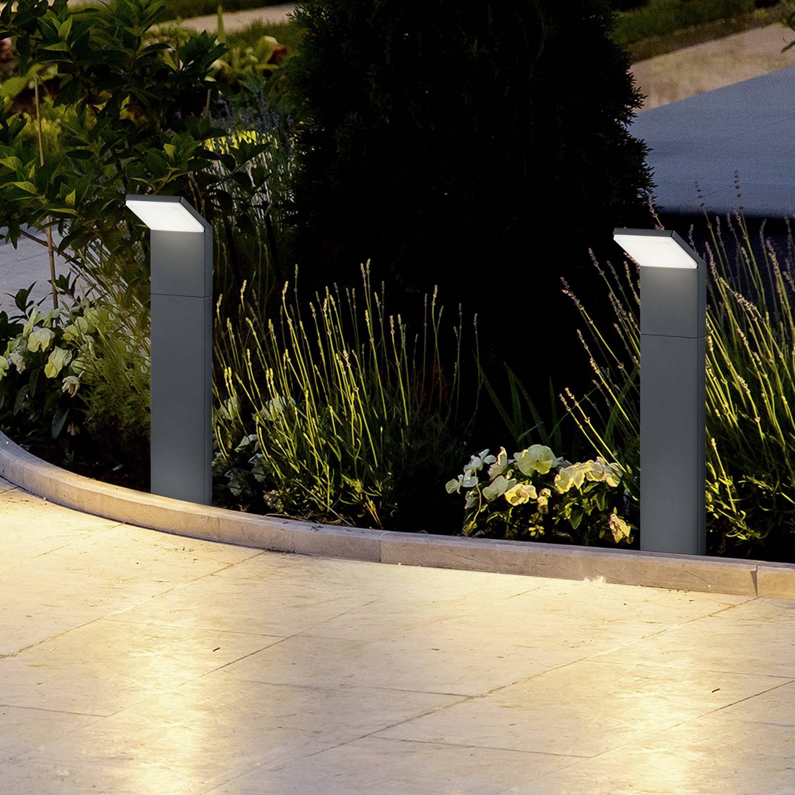 LED-Wegeleuchte PEARL, Höhe 50 cm, anthrazit, Metall, IP54 günstig online kaufen