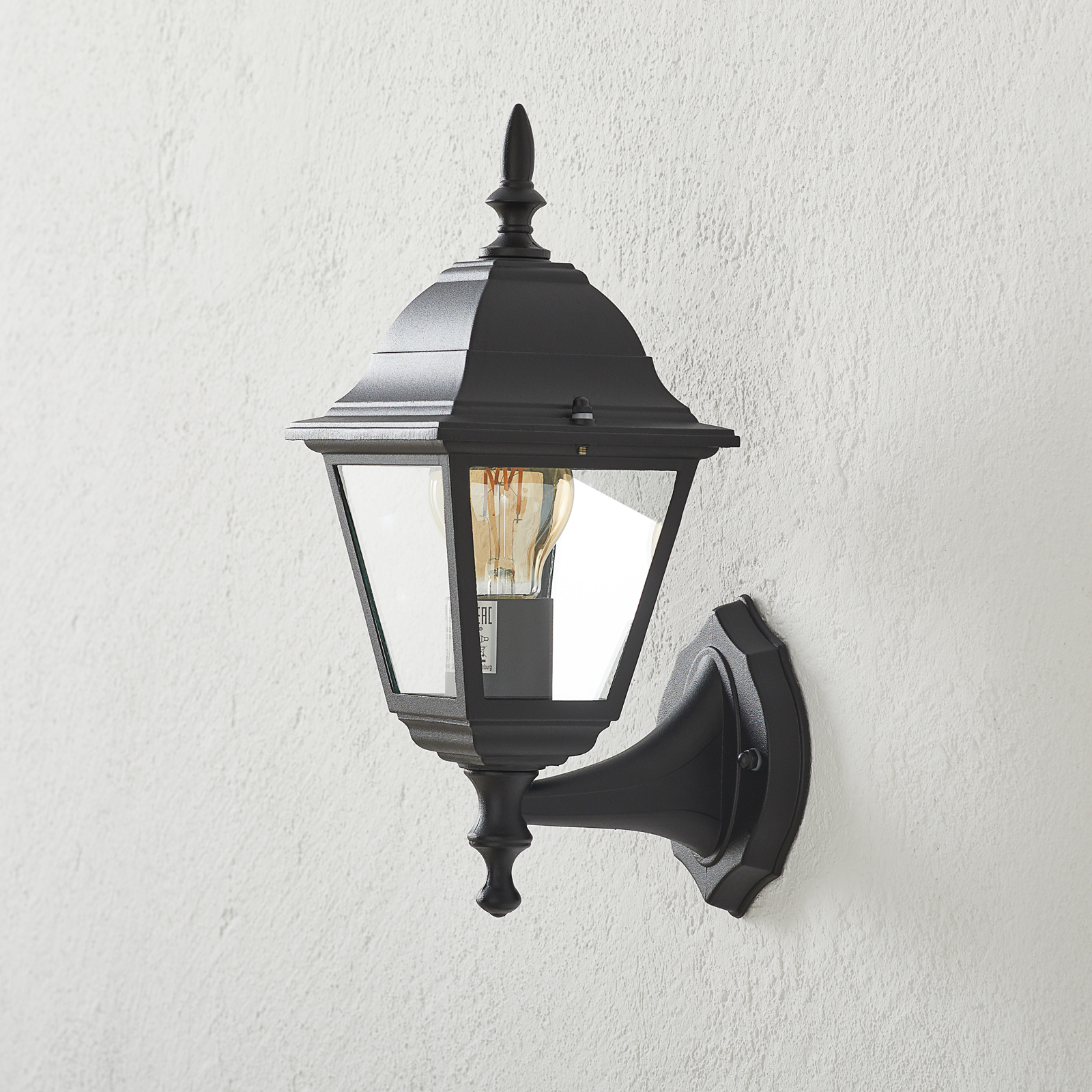 Brilliant Special outdoor wall light Newport I, metal, glass, E27, 60 W, energy efficiency: A++, W: 14.5 cm, H: 36 cm
