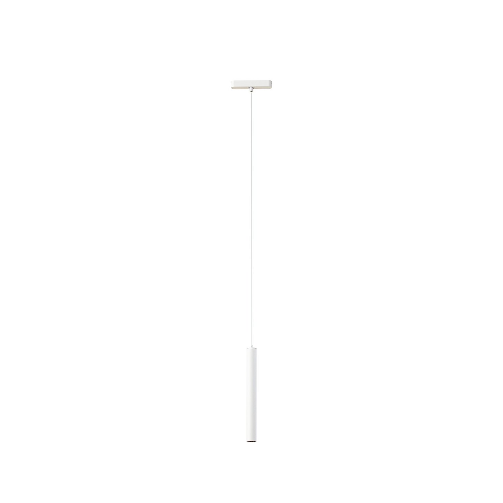 Lindby LED-Pendelleuchte Lumaro, weiß, 27 cm, 48V, dimmbar