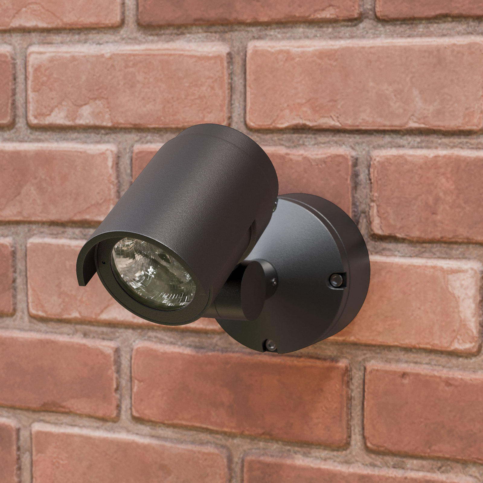 LED outdoor spotlight Beatrix in dark grey