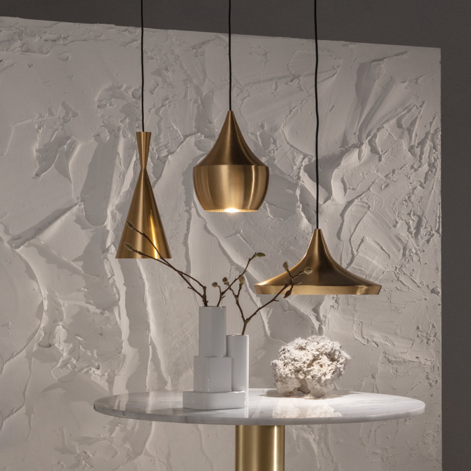 Tom Dixon Beat Trio Round LED hanging light 3-bulb