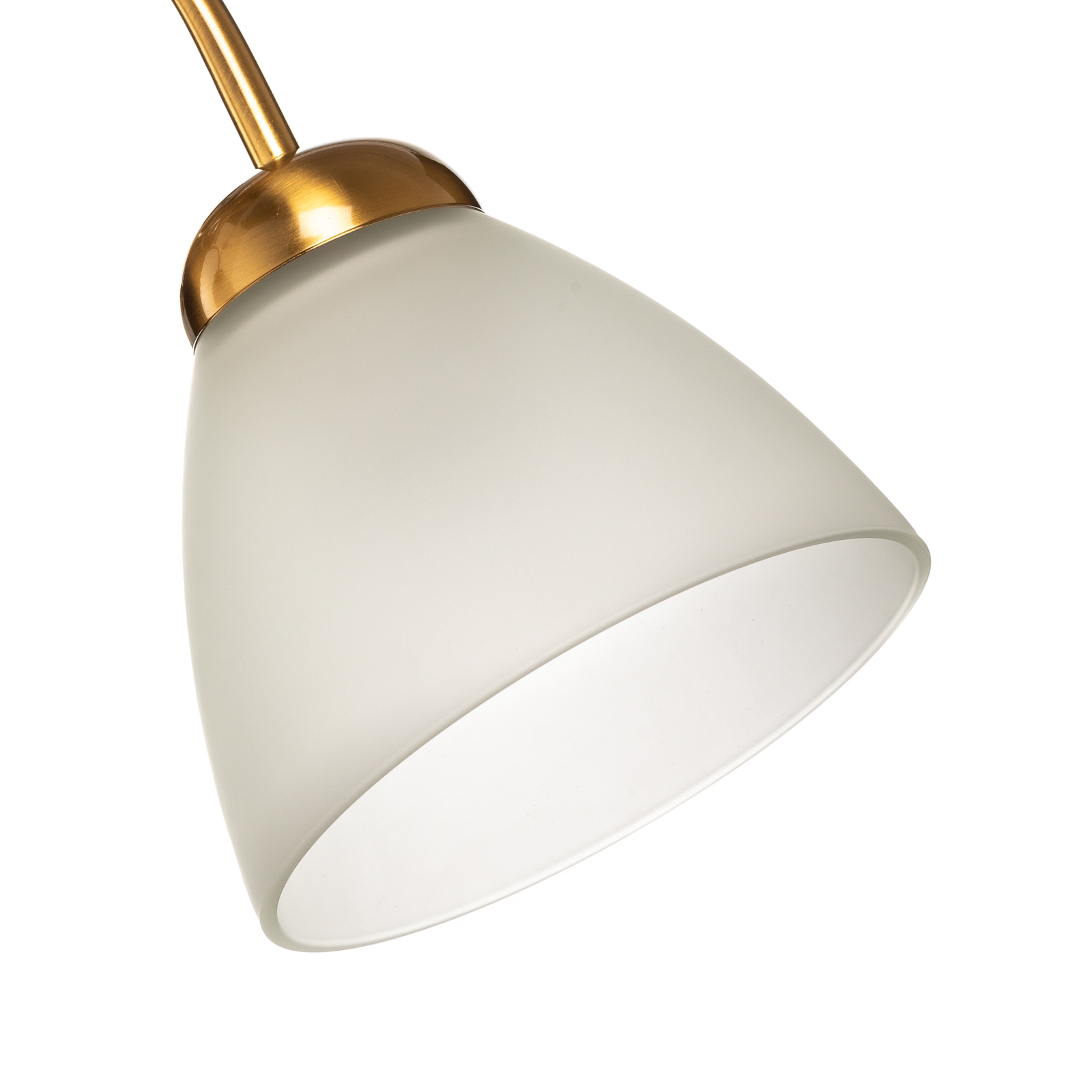 Miranda ceiling light, three-bulb, brass