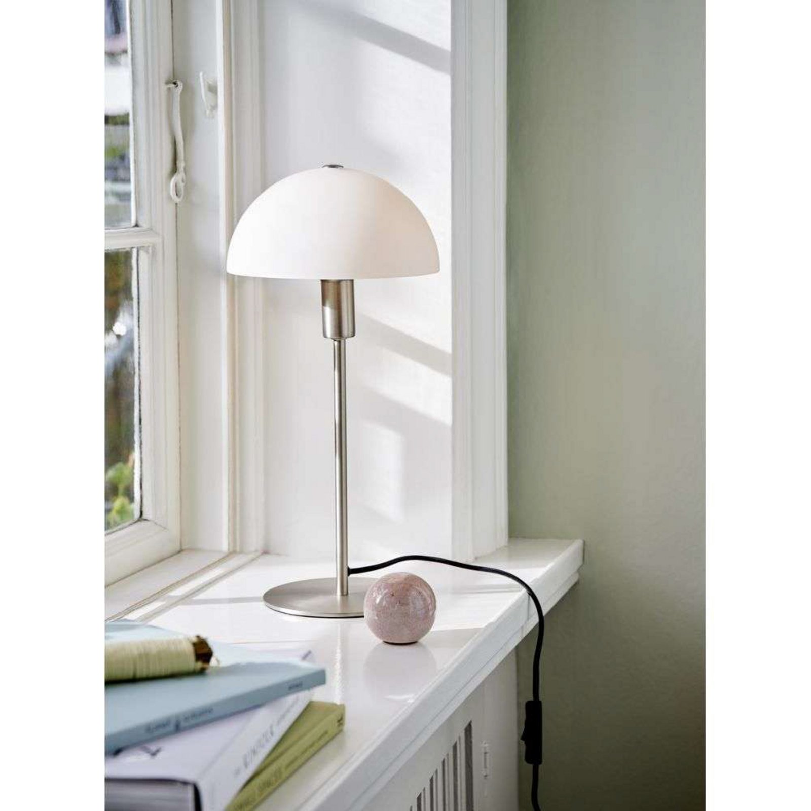 Ellen 20 Lampada da Tavolo Opal/Brushed Steel - Nordlux