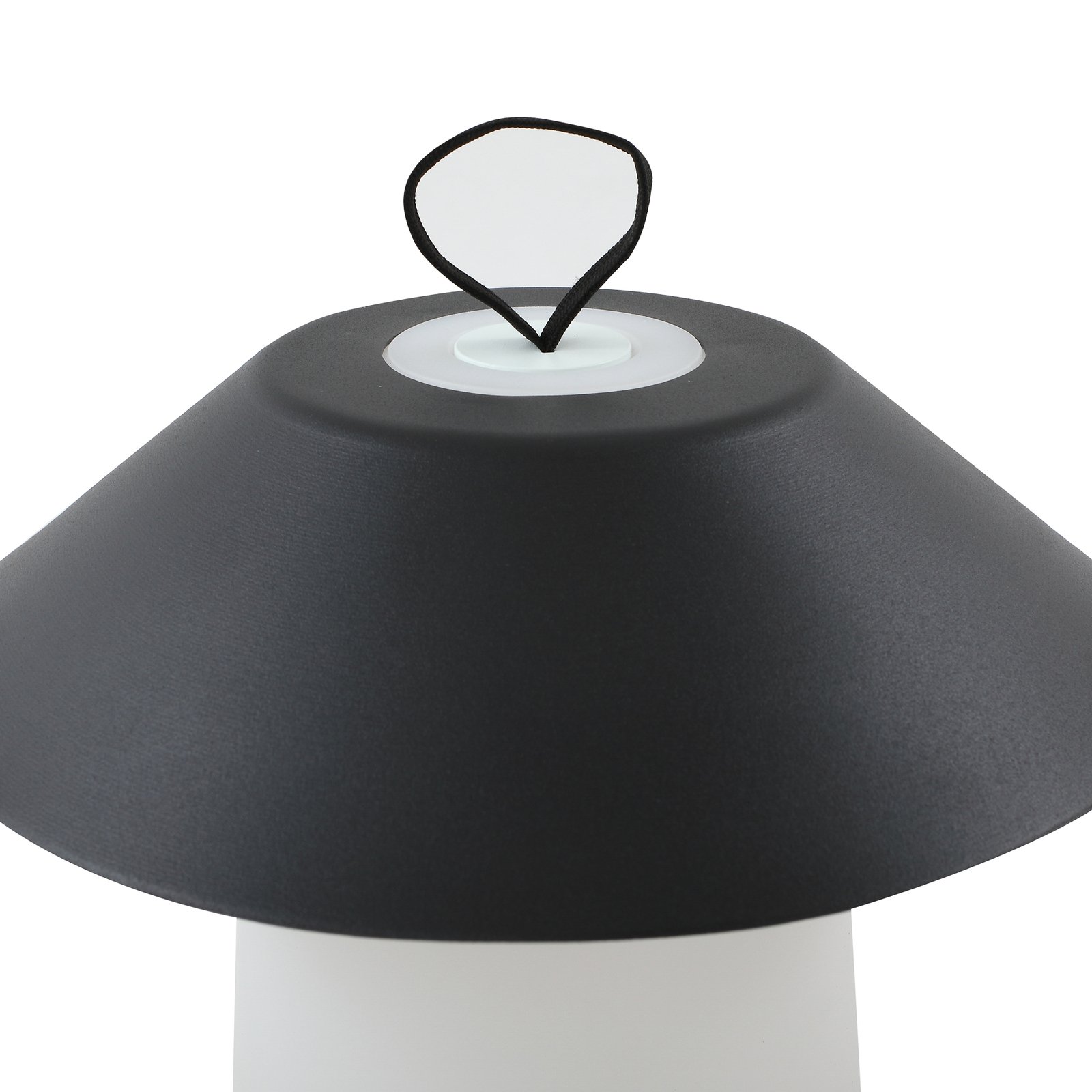 Lindby LED oplaadbare tafellamp Kalina, zwart/wit, IP44