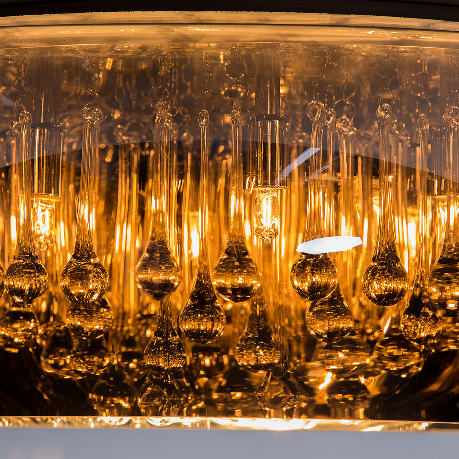 Parel plafondlamp van glas, Ø 50 cm