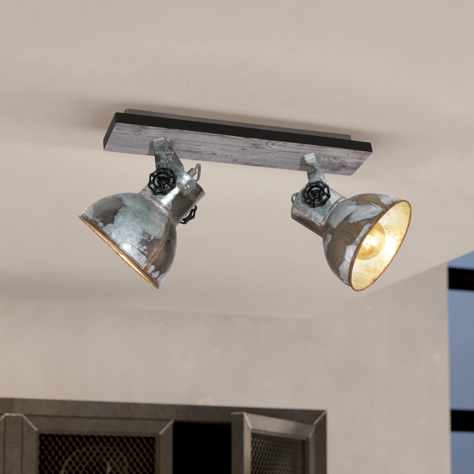 Industrie-Deckenleuchte Barnstaple 2fl