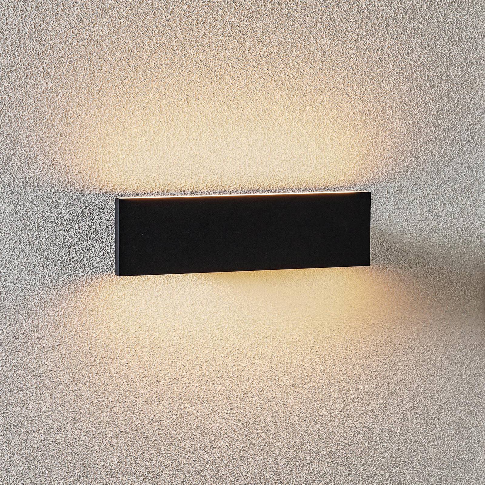 Concha LED-væglampe, 28 cm, antracit (4017807433401)