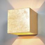 Yade kocka alakú fali lámpa, aranyszínű