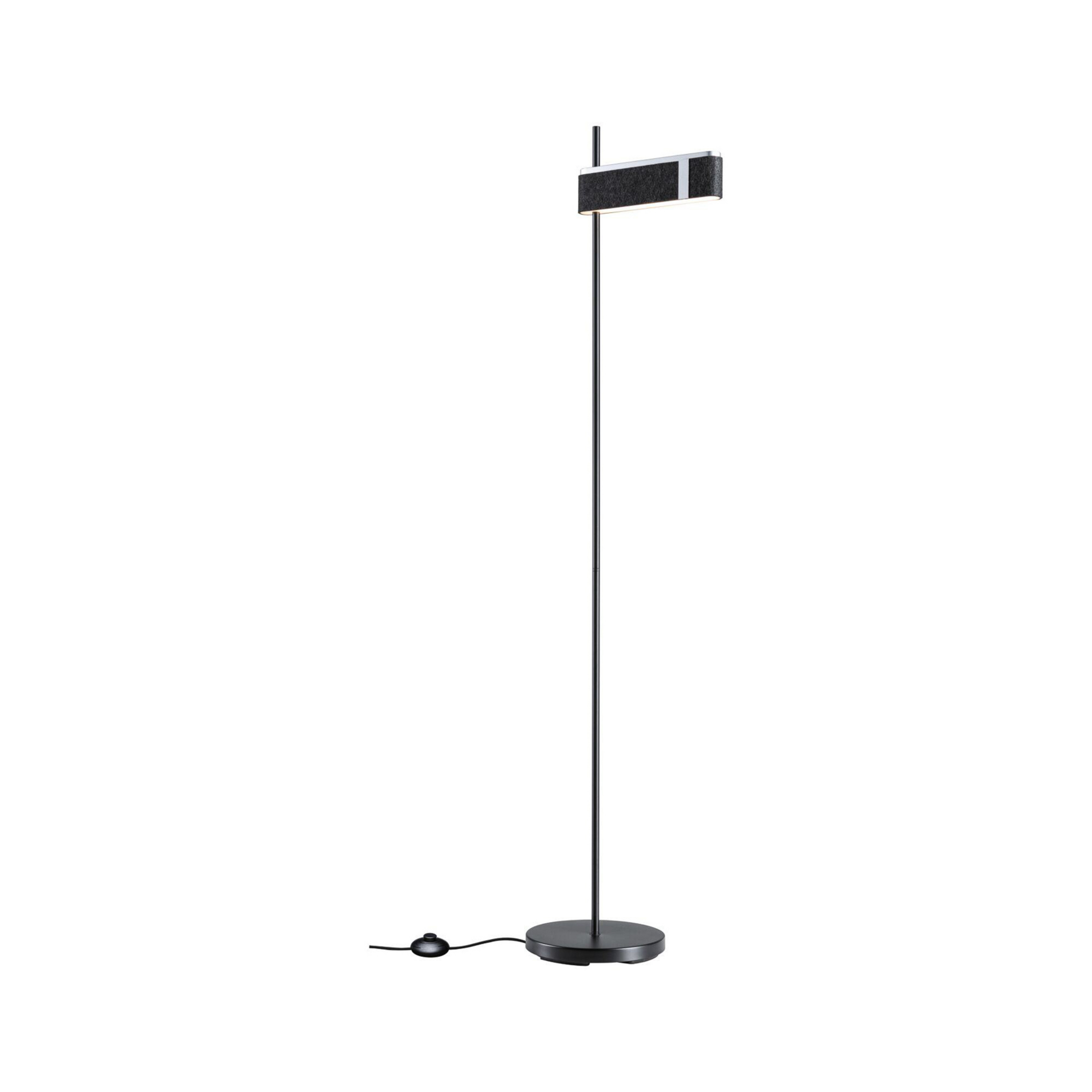 Paulmann LED-Stehleuchte Jagun, anthrazit, Filz, 3-step-dim