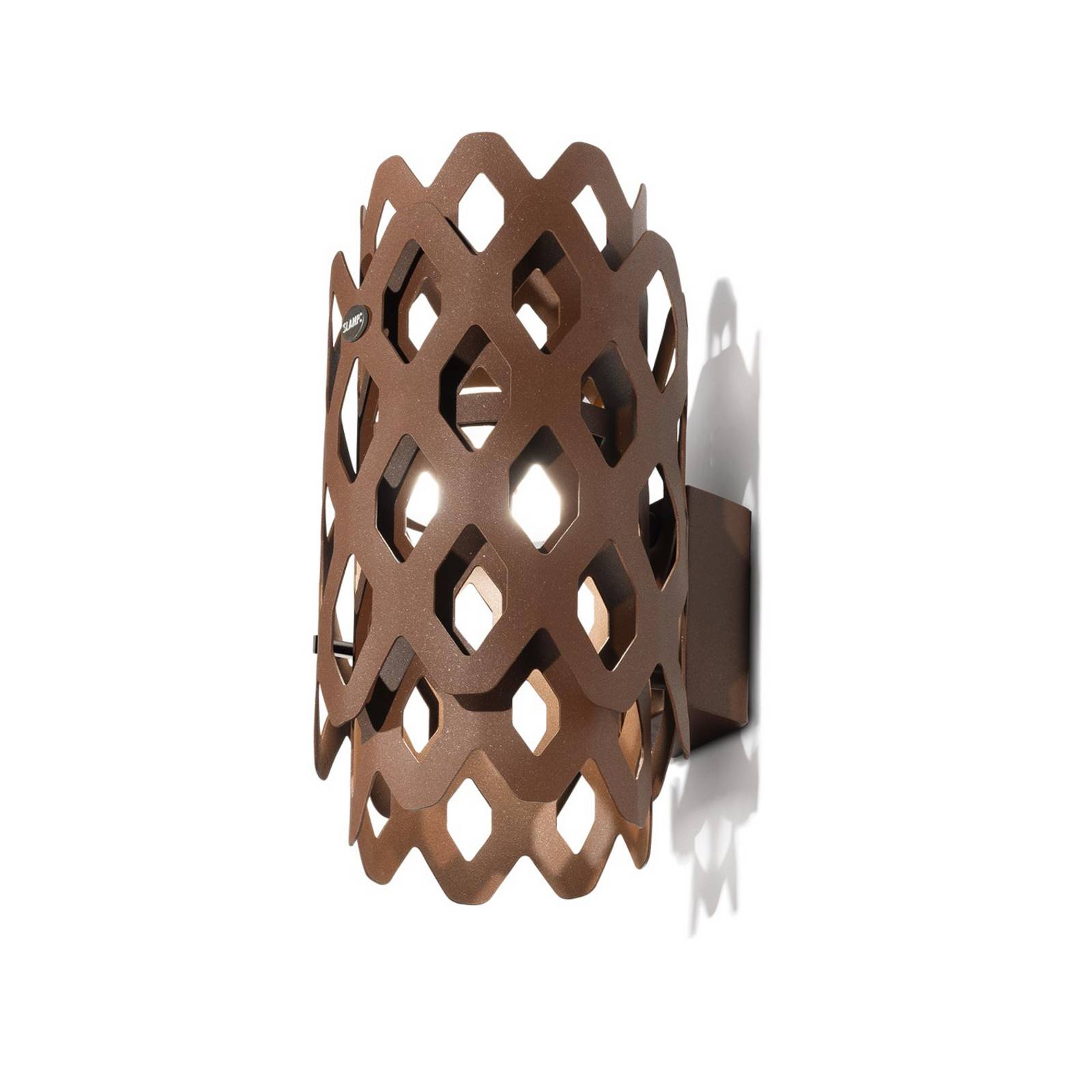 LED-Außenwandleuchte Charlotte, corten, Höhe 28 cm, IP65