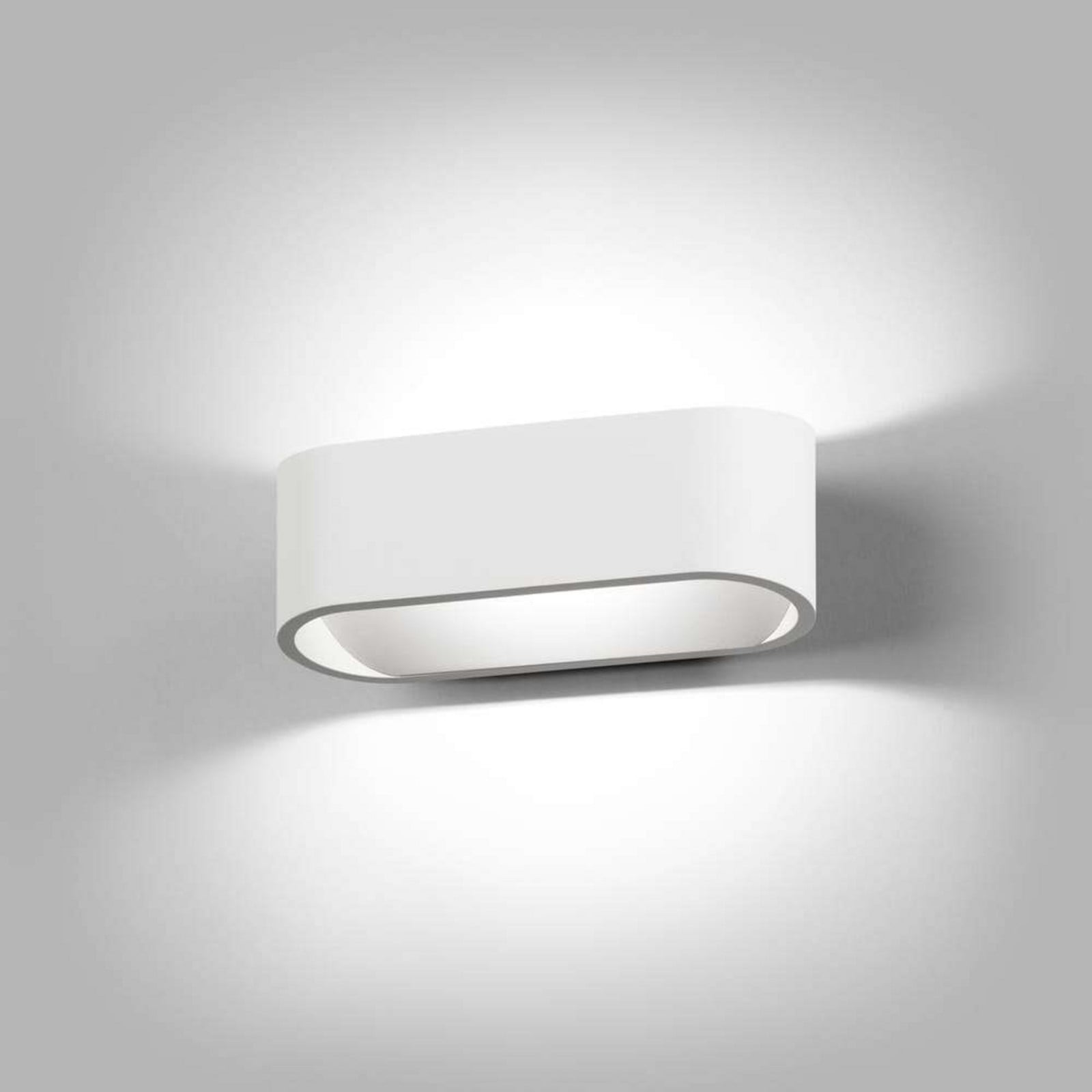 Aura W1 væglampe, hvid, 2.700K/3.000K LIGHT-POINT - Stue - Aluminium
